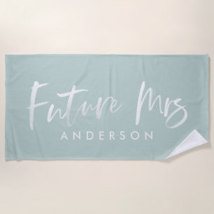 KÜNFTIGE FRAU... VERLOBUNG STRANDTUCH