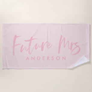 KÜNFTIGE FRAU... VERLOBUNG STRANDTUCH