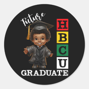 Künftige Hbcu-Unis schreiben Schwarze Geschichte Runder Aufkleber