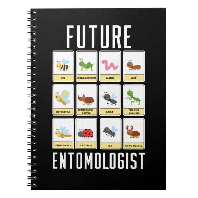Künftige Insektenarten des Entomologen Notizblock (Vorderseite)