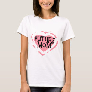 Künftige Mama Rosa Herzklappen und Geschenke T-Shirt