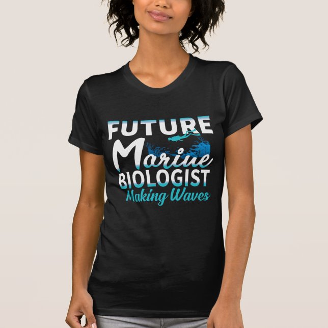 Künftige Meeresbiologe, die Wellen machen T-Shirt (Vorderseite)