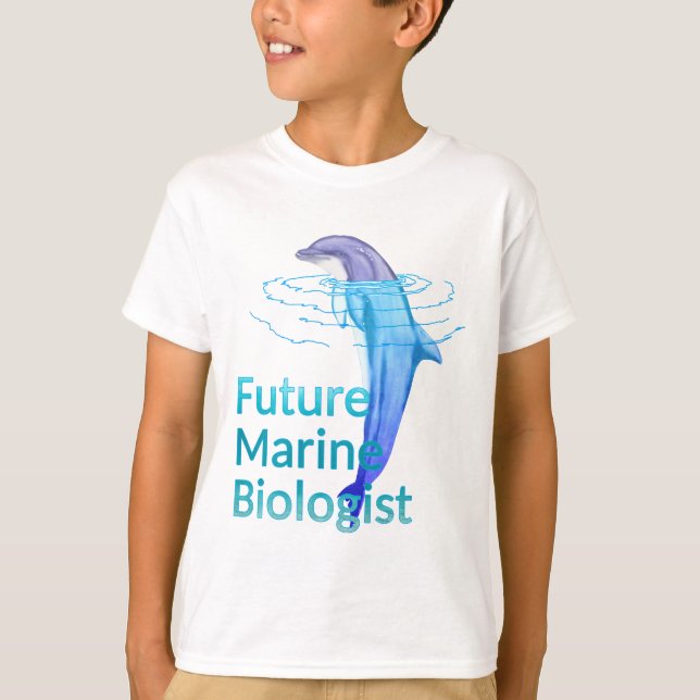 Künftige Meeresbiologin-Dolphin T-Shirt (Vorderseite)