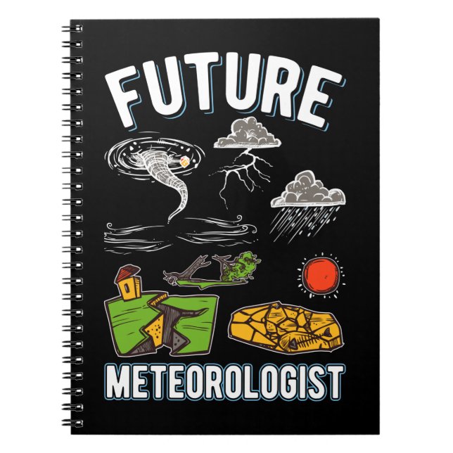 Künftige Meteorologe Boys Girls Weather Watcher Notizblock (Vorderseite)