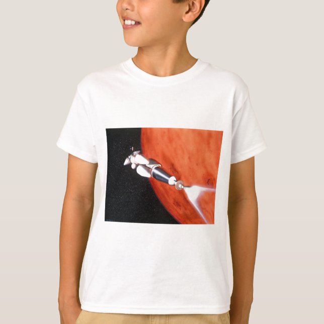 Künftige Mission der bemannten Mars im Orbit T-Shirt (Vorderseite)