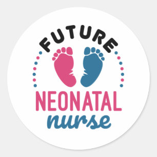 Künftige neonatale Krankenpflege Preemie NICU-Kran Runder Aufkleber