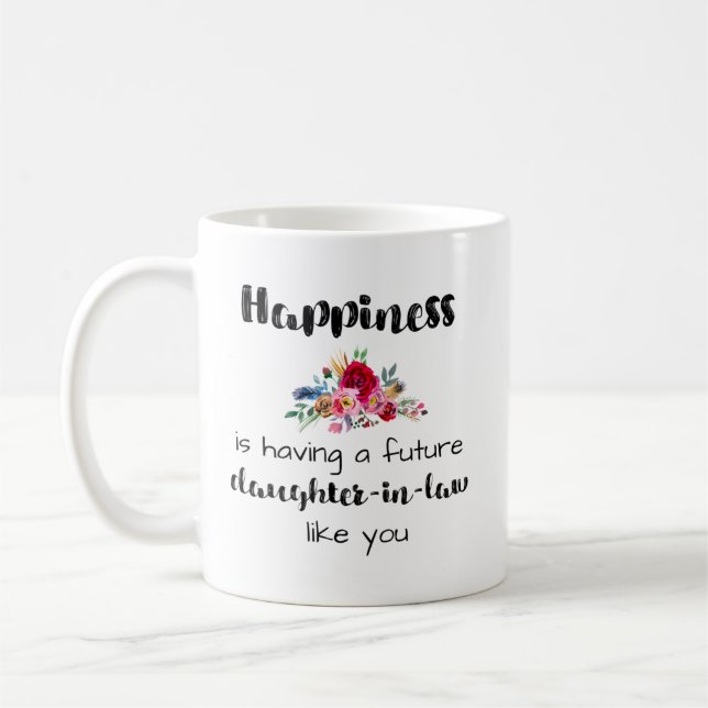 Künftige neue Tochter in Law Gift Idea Kaffeetasse (Links)