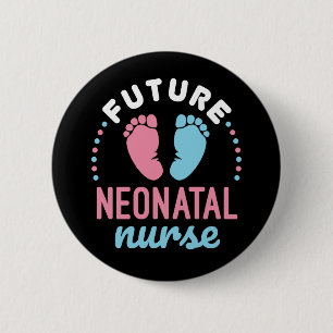 Künftige Neugeborene Nurse NICU Nursing Abschluss Button