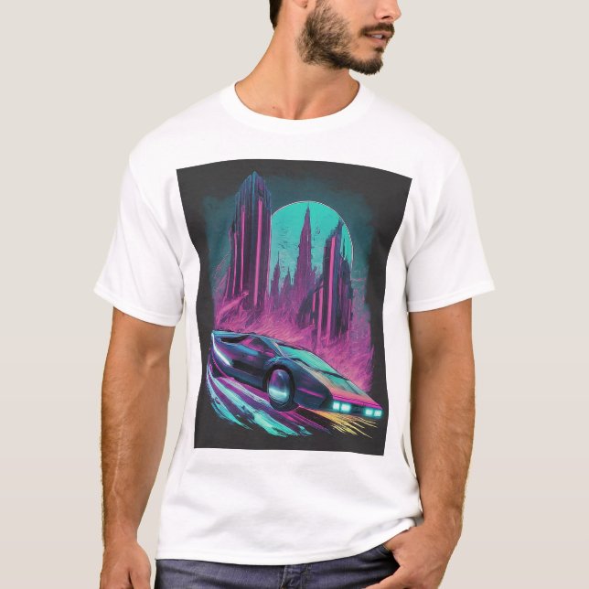 Künftige Nostalgie: Ein Neon Dream T-Shirt (Vorderseite)