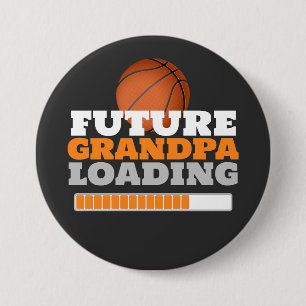 Künftige Opa Loading Basketball Babydusche Button