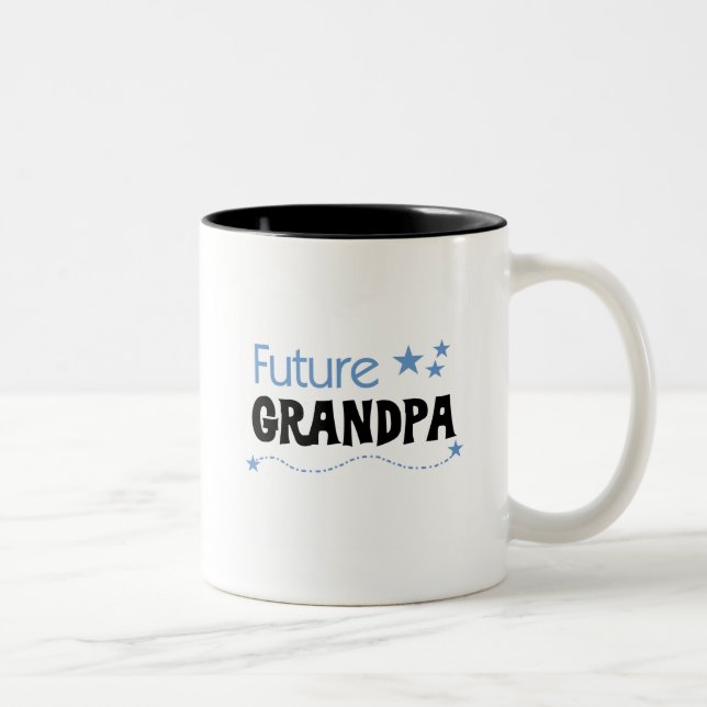 Künftige Opa Tshirts und Geschenke Zweifarbige Tasse (Rechts)