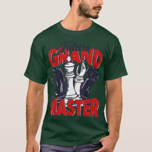 Künftige Schachspielerschach-Stücke für Großmeiste T-Shirt