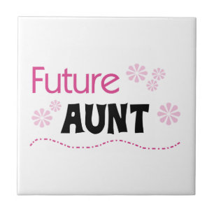 Künftige Tante Black and Pink T - Shirt und Gesche Fliese