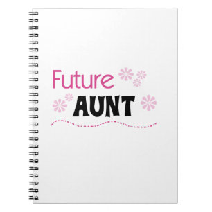 Künftige Tante Black and Pink T - Shirt und Gesche Notizblock