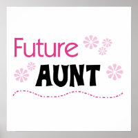 Künftige Tante Black and Pink T - Shirt und Gesche