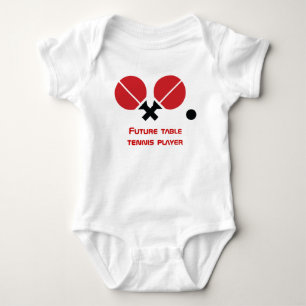 Künftige Tischtennis-Tischtennis-Tischtennisschläg Baby Strampler
