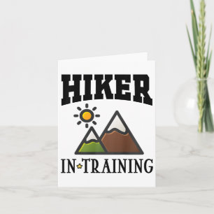 Künftige Wanderer im Training Niedliches Wandern Karte