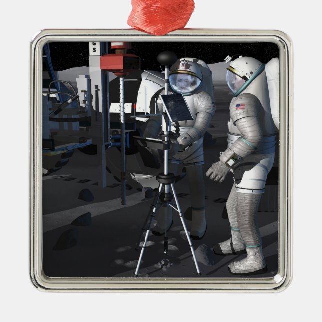 Künftige Weltraumforschungen 5 Ornament Aus Metall (Vorne)