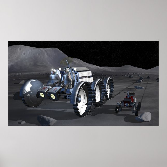 Künftige Weltraumforschungsmissionen 11 Poster (Vorne)