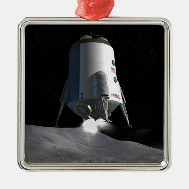 Künftige Weltraumforschungsmissionen 12 Ornament Aus Metall (Vorne)