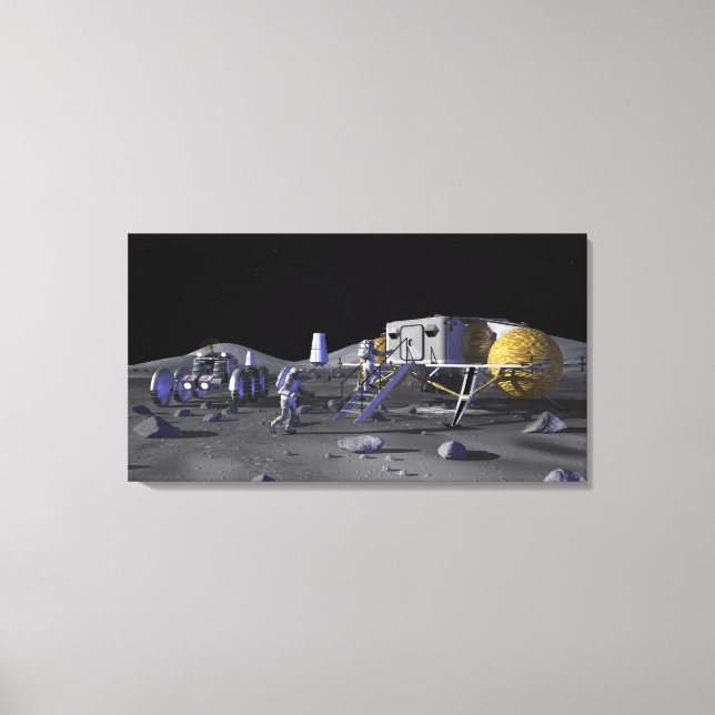 Künftige Weltraumforschungsmissionen 3 Leinwanddruck (Vorderseite)