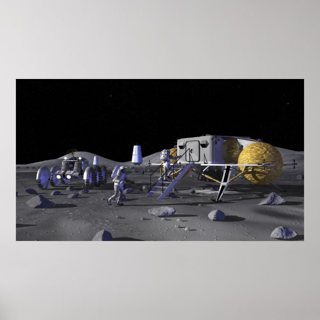 Künftige Weltraumforschungsmissionen 3 Poster (Vorne)