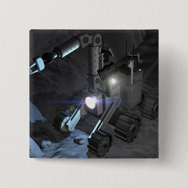 Künftige Weltraumforschungsmissionen 6 Button (Vorderseite)