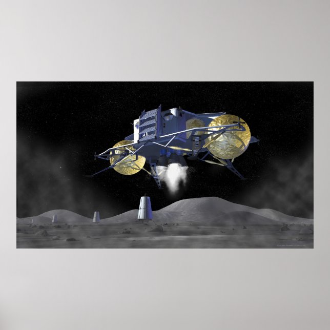 Künftige Weltraumforschungsmissionen 7 Poster (Vorne)