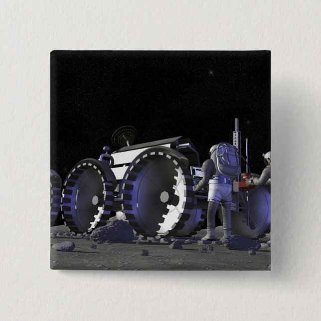 Künftige Weltraumforschungsmissionen 9 Button (Vorderseite)