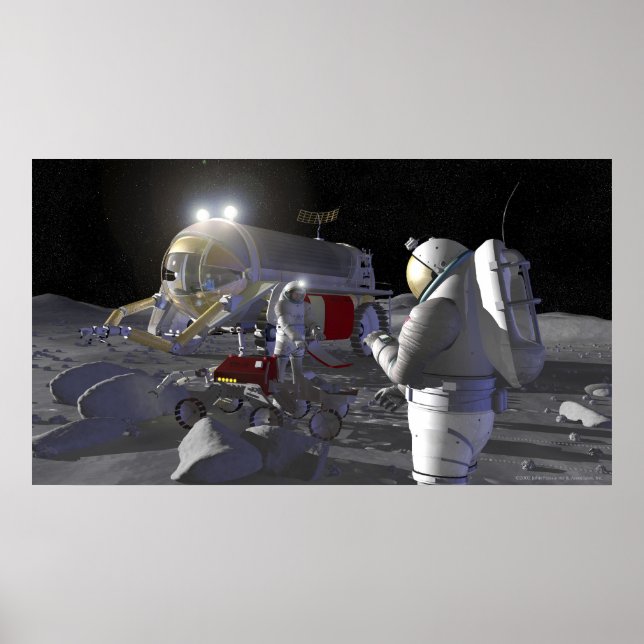 Künftige Weltraumforschungsmissionen Poster (Vorne)
