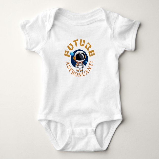 Künftiger Astronaut Baby Strampler (Vorderseite)