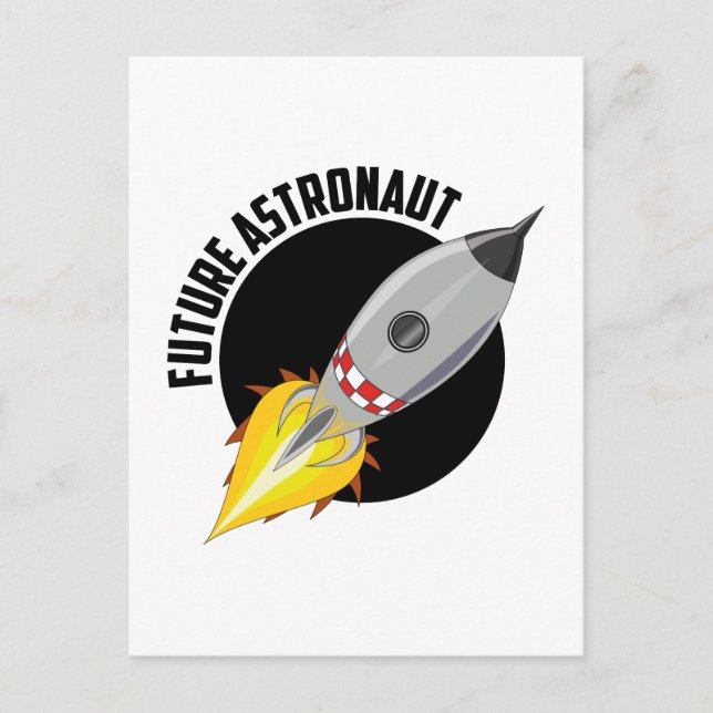 Künftiger Astronaut Postkarte (Vorderseite)