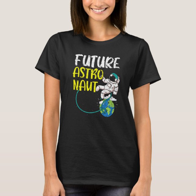 Künftiger Astronaut Telescope Astronomin Galaxy Ou T-Shirt (Vorderseite)