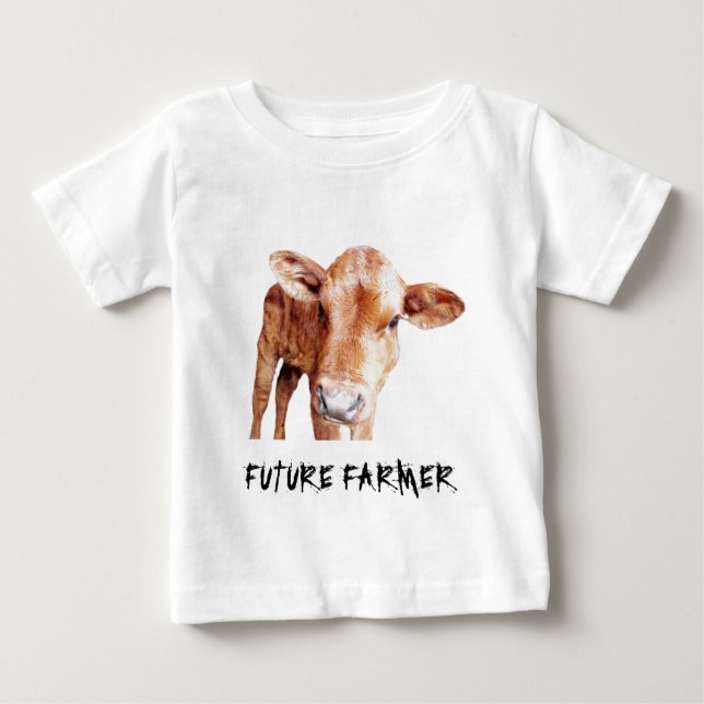 Künftiger Bauer für Kind oder Baby. Baby T-shirt (Vorderseite)