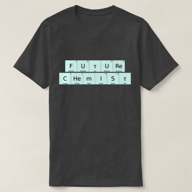KÜNFTIGER CHEMIST - MIT ELEMENT-T - Shirt AUSGESTA (Design vorne)