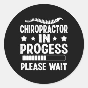 Künftiger Chiropraktiker Abschluss Chiropraktische Runder Aufkleber