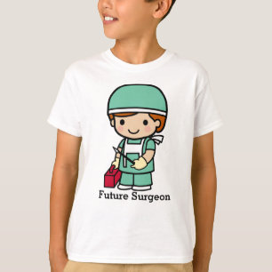 Künftiger Chirurg in Scrubs mit Scalpel T-Shirt