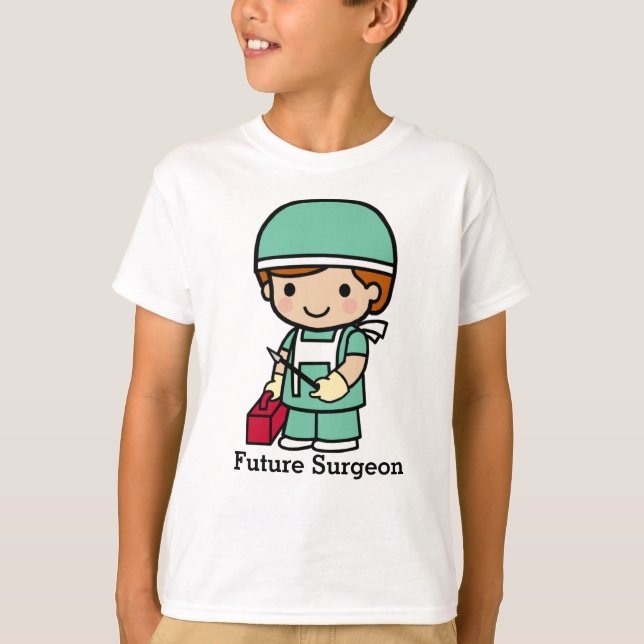 Künftiger Chirurg in Scrubs mit Scalpel T-Shirt (Vorderseite)