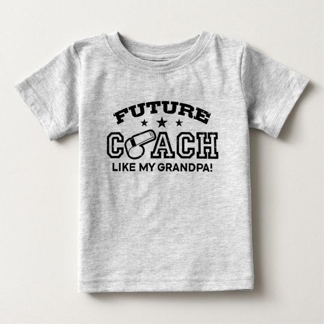 Künftiger Coach wie mein Opa Baby T-shirt (Vorderseite)