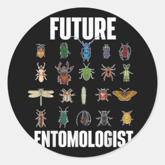 Künftiger Entomologe - Bug Collector & Science Lie Runder Aufkleber