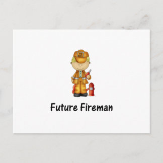 künftiger Feuerwehrmann (2) Postkarte