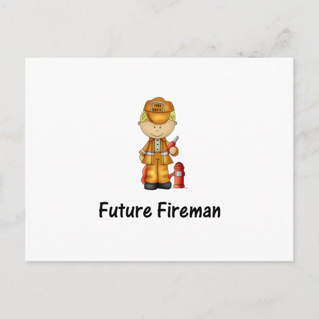 künftiger Feuerwehrmann (2) Postkarte (Vorderseite)