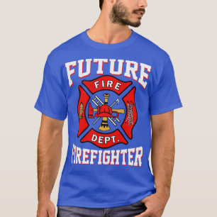 Künftiger Feuerwehrmann bei der Ausbildung von Kin T-Shirt