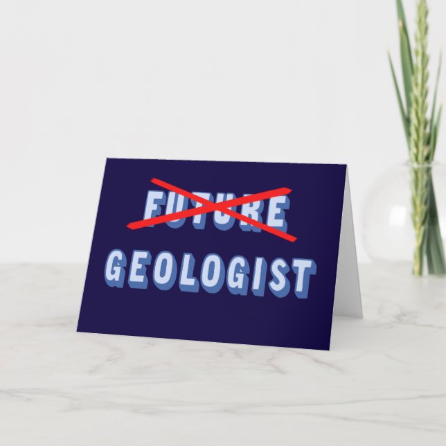 Künftiger Geologe nicht mehr Karte (Vorderseite)