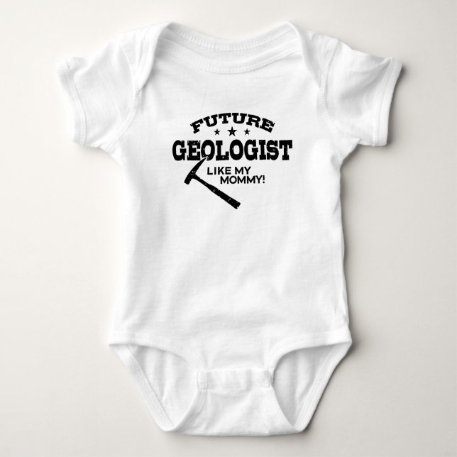 Künftiger Geologe wie meine Mami Baby Strampler (Vorderseite)