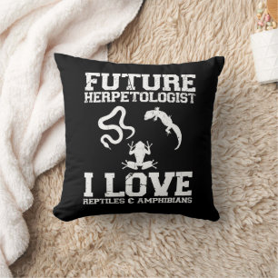 Künftiger Herpetologe Herpetology Lover Amphibians Kissen