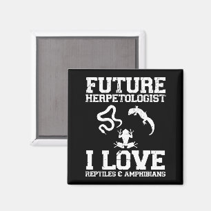 Künftiger Herpetologe Herpetology Lover Amphibians Magnet