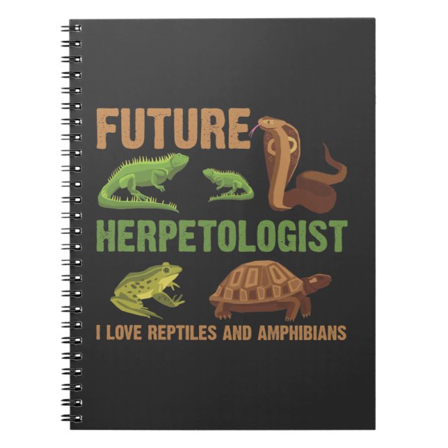 Künftiger Herpetologe Reptile Amphibien Fan Kid Notizblock (Vorderseite)