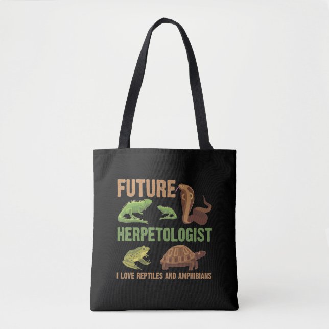 Künftiger Herpetologe Reptile Amphibien Fan Kid Tasche (Vorderseite)