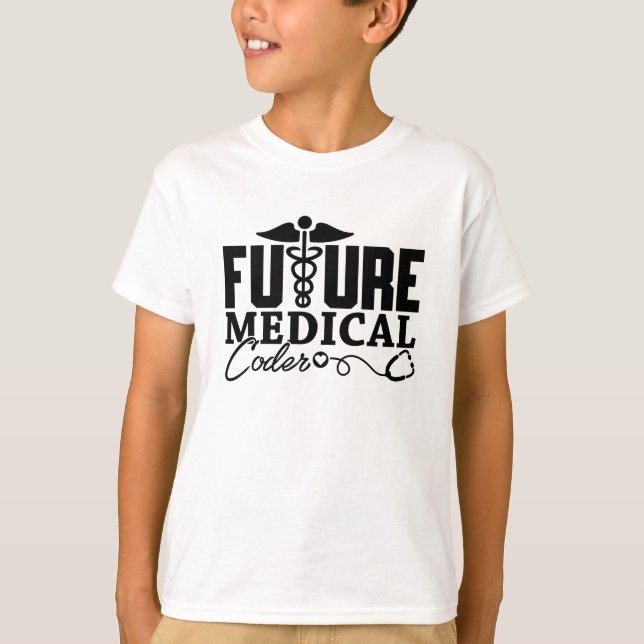Künftiger Hilfsprogrammierer für medizinische Codi T-Shirt (Vorderseite)